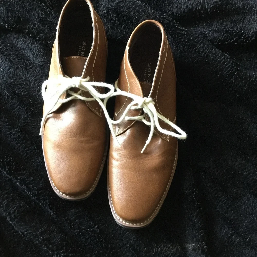 Sonoma Men’s Ledger Size 8 Chukka Boots Brown Lace Up Comfort Casual Shoes